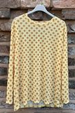 Bobby Mesh Layering Top Dopamine Dot Custard Ochre ~ 
